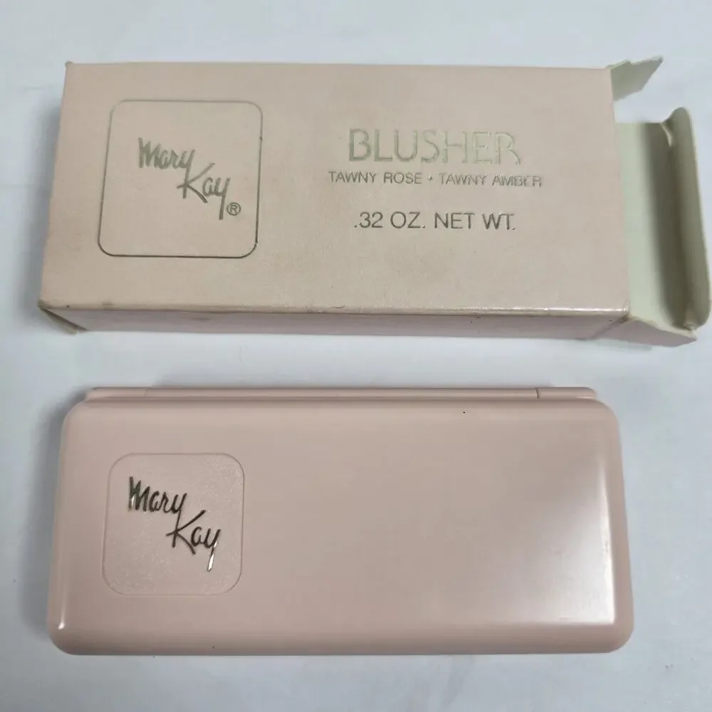 Vintage Mary Kay Blusher Tawny Rose .32 oz NOS New In Box Compact Makeup